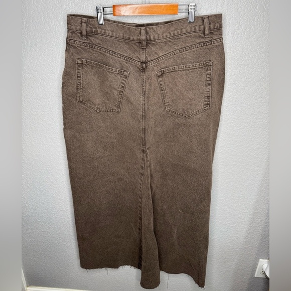 Reformation Brown Denim Maxi Skirt - Picture 3 of 4